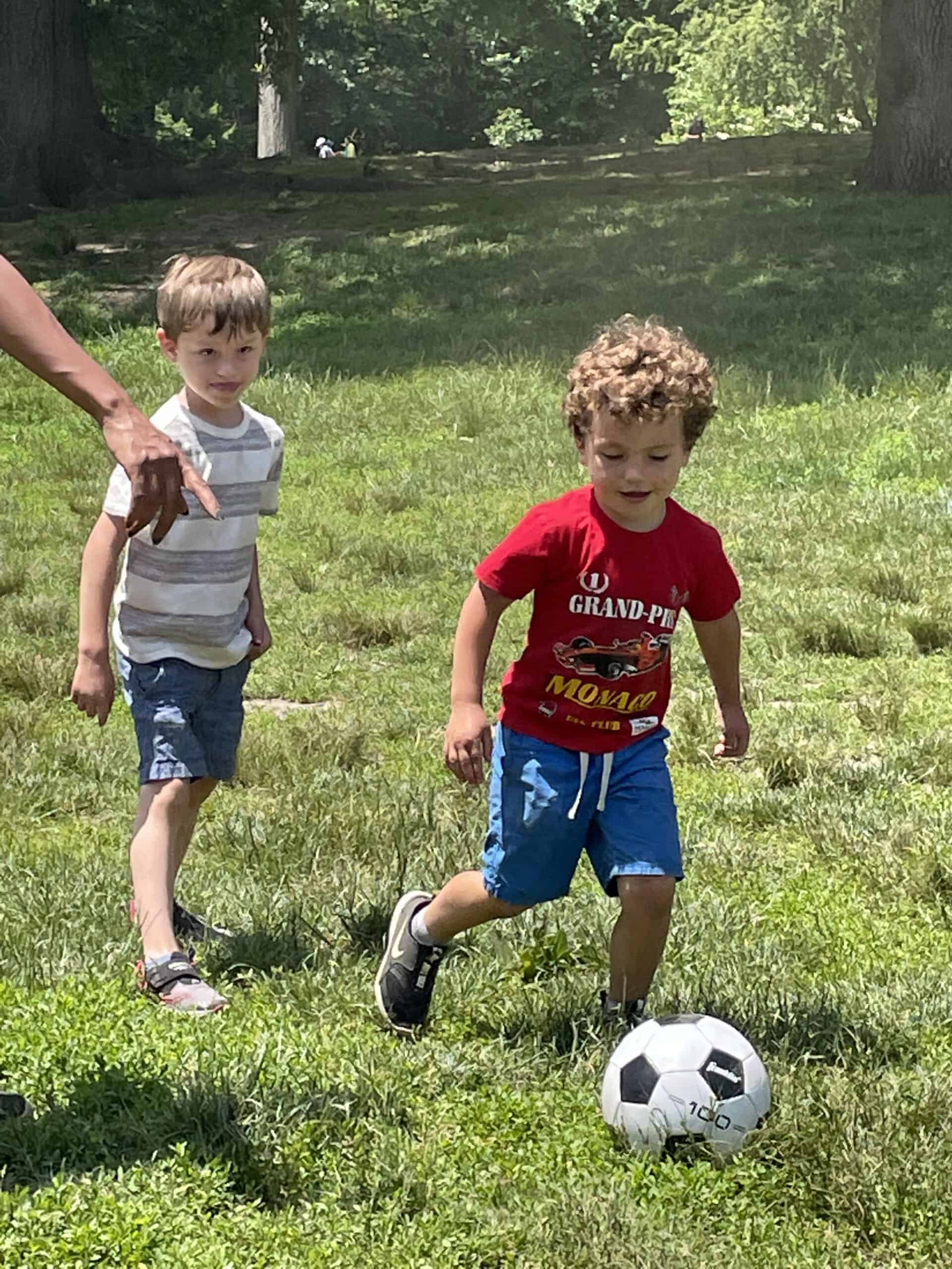 Children playing soccer Children playing soccer